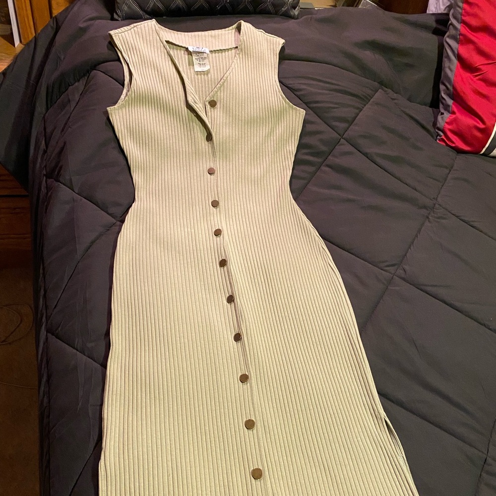 Sexy Olive Green Dress - Size 8